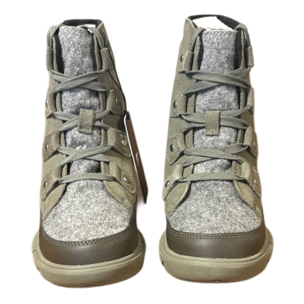 Sorel Ankle Boots in Olive and Gray - Picture 7 of 10